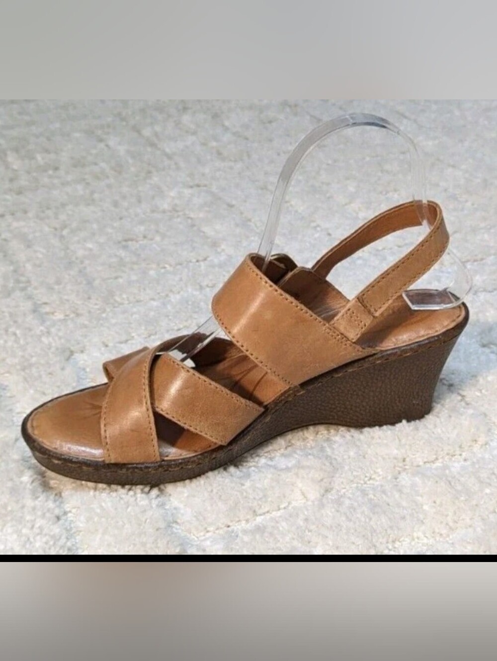Born Handcrafted Footwear Tan Buckled Sandal - Comfortable Slingback